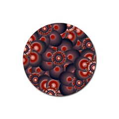 Modern Floral Decorative Pattern Print Drink Coaster (round) by dflcprints