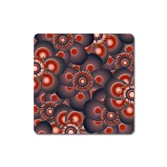 Modern Floral Decorative Pattern Print Magnet (square) by dflcprints