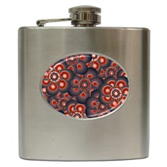 Modern Floral Decorative Pattern Print Hip Flask by dflcprints