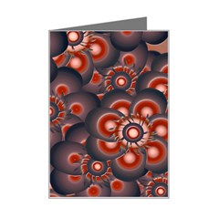 Modern Floral Decorative Pattern Print Mini Greeting Card by dflcprints