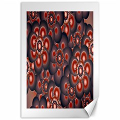 Modern Floral Decorative Pattern Print Canvas 24  X 36  (unframed) by dflcprints