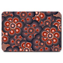 Modern Floral Decorative Pattern Print Large Door Mat by dflcprints