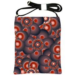 Modern Floral Decorative Pattern Print Shoulder Sling Bag by dflcprints