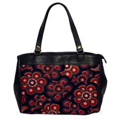 Modern Floral Decorative Pattern Print Oversize Office Handbag (one Side) by dflcprints