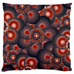 Modern Floral Decorative Pattern Print Large Cushion Case (single Sided)  by dflcprints