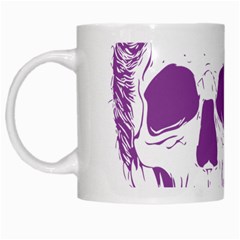 Purple Skull Bun Up White Coffee Mug