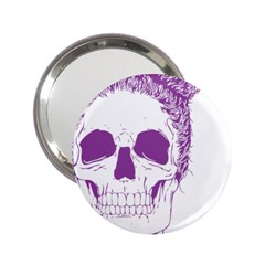 Purple Skull Bun Up Handbag Mirror (2 25 )