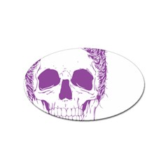 Purple Skull Bun Up Sticker 100 Pack (oval) by vividaudacity