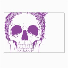 Purple Skull Bun Up Postcard 4 x 6  (10 Pack) by vividaudacity