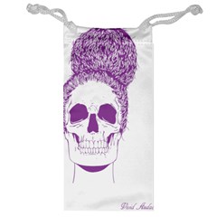 Purple Skull Bun Up Jewelry Bag