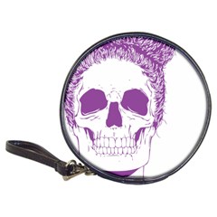 Purple Skull Bun Up Cd Wallet by vividaudacity