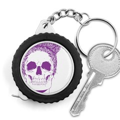 Purple Skull Bun Up Measuring Tape by vividaudacity