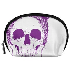 Purple Skull Bun Up Accessory Pouch (large)