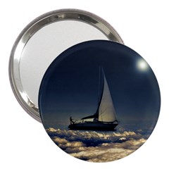 Navigating Trough Clouds Dreamy Collage Photography 3  Handbag Mirror by dflcprints