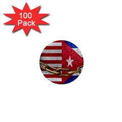 United States And Cuba Flags United Design 1  Mini Button (100 Pack) by dflcprints