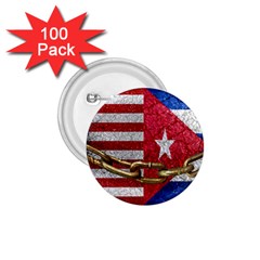 United States And Cuba Flags United Design 1 75  Button (100 Pack) by dflcprints