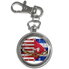 United States And Cuba Flags United Design Key Chain Watch by dflcprints