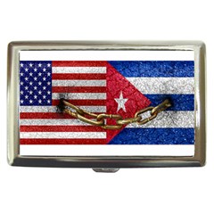 United States And Cuba Flags United Design Cigarette Money Case by dflcprints