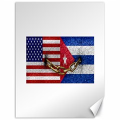 United States And Cuba Flags United Design Canvas 18  X 24  (unframed) by dflcprints