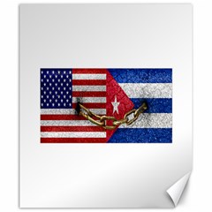 United States And Cuba Flags United Design Canvas 20  X 24  (unframed) by dflcprints