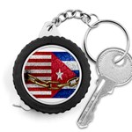 United States and Cuba Flags United Design Measuring Tape Front