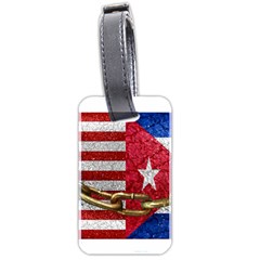 United States And Cuba Flags United Design Luggage Tag (two Sides) by dflcprints