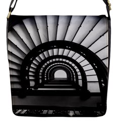 The Rookery In Black And White  Flap Closure Messenger Bag (small) by KellyHazelArt