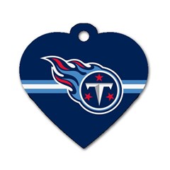 Tennessee Titans National Football League Nfl Teams Afc Dog Tag Heart (one Sided) 