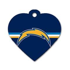 San Diego Chargers National Football League Nfl Teams Afc Dog Tag Heart (one Sided)  by SportMart