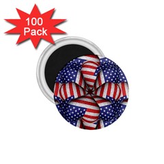 Modern Usa Flag Pattern 1 75  Button Magnet (100 Pack) by dflcprints