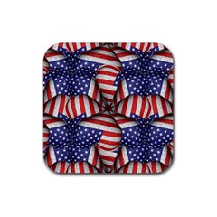 Modern Usa Flag Pattern Drink Coaster (square) by dflcprints