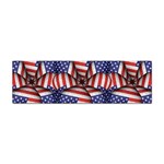 Modern Usa Flag Pattern Bumper Sticker Front