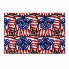 Modern Usa Flag Pattern Postcards 5  X 7  (10 Pack) by dflcprints