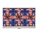 Modern Usa Flag Pattern Business Card Holder Front