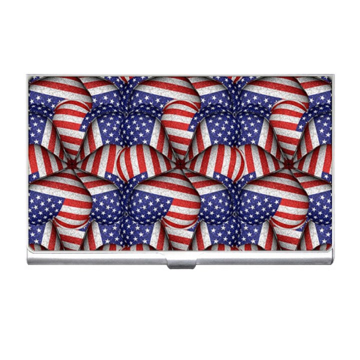 Modern Usa Flag Pattern Business Card Holder