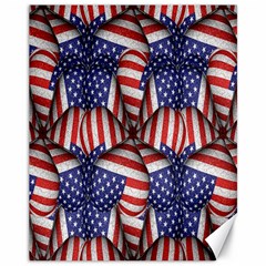 Modern Usa Flag Pattern Canvas 11  X 14  (unframed) by dflcprints