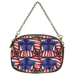 Modern Usa Flag Pattern Chain Purse (one Side)