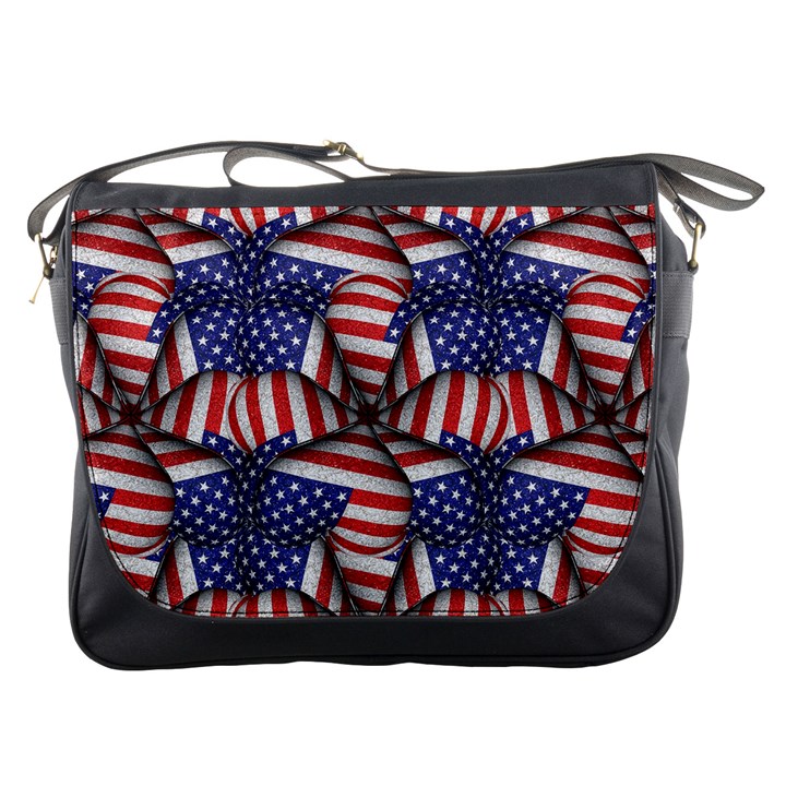 Modern Usa Flag Pattern Messenger Bag