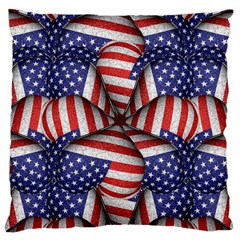 Modern Usa Flag Pattern Large Cushion Case (single Sided)  by dflcprints