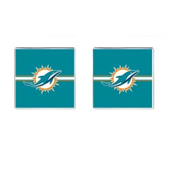 Miami Dolphins National Football League Nfl Teams Afc Cufflinks (square) by SportMart