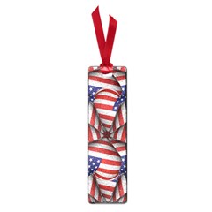 Modern Usa Flag Pattern Small Bookmark by dflcprints