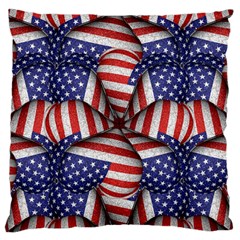 Modern Usa Flag Pattern Standard Flano Cushion Case (two Sides) by dflcprints