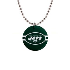 New York Jets National Football League Nfl Teams Afc Button Necklace by SportMart