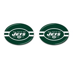 New York Jets National Football League Nfl Teams Afc Cufflinks (oval) by SportMart