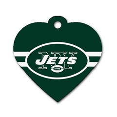 New York Jets National Football League Nfl Teams Afc Dog Tag Heart (one Sided)  by SportMart