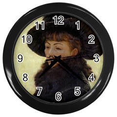 Kathleen Anonymous - James Tissot, 1877 Wall Clock (black)