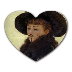 Kathleen Anonymous - James Tissot, 1877 Heart Mousepad by AnonMart