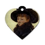 Kathleen Anonymous - James Tissot, 1877 Dog Tag Heart (Two Sides) Front