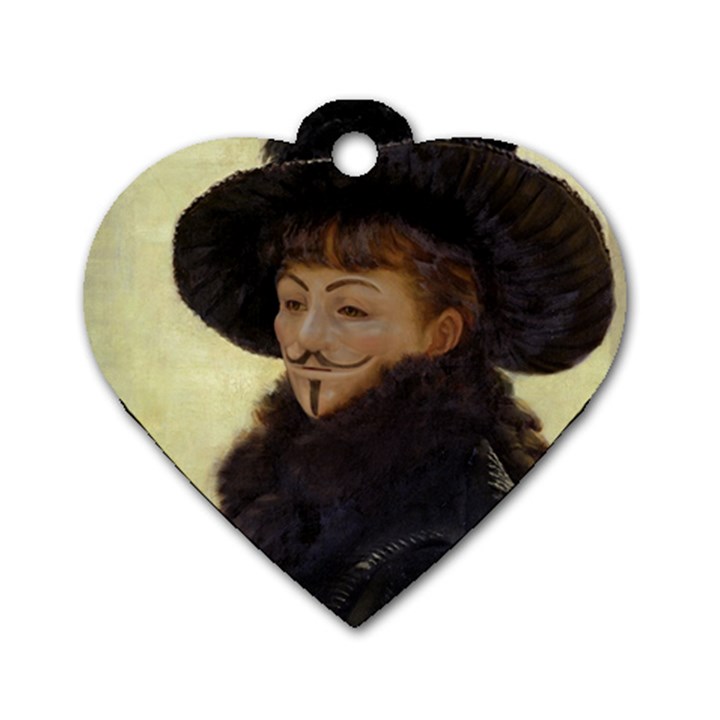 Kathleen Anonymous - James Tissot, 1877 Dog Tag Heart (Two Sides)