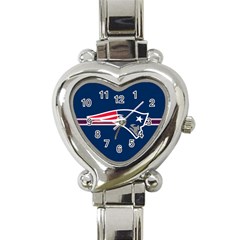 New England Patriots National Football League Nfl Teams Afc Heart Italian Charm Watch 